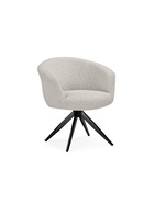 Стул мягкий Solomon 1, на металлокаркасе, вращающийся, цвет светло–бежевый/чёрный  (артикул 10997704)  большой выбор товаров оптом и в розницу по низким ценам с доставкой