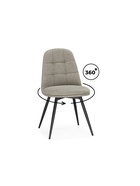 Стул мягкий Texas 1, на металлокаркасе, поворотный, цвет бежевый/чёрный  (артикул 10997705)  большой выбор товаров оптом и в розницу по низким ценам с доставкой