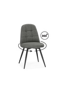 Стул мягкий Texas 1, на металлокаркасе, поворотный, цвет светло–серый /чёрный  (артикул 10997706)  большой выбор товаров оптом и в розницу по низким ценам с доставкой