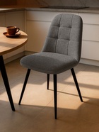 Стул мягкий Texas 1, на металлокаркасе, поворотный, цвет светло–серый /чёрный  (артикул 10997706)  большой выбор товаров оптом и в розницу по низким ценам с доставкой