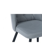 Стул мягкий «Алиссум», на металлокаркасе, цвет светло–серый/чёрный  (артикул 10997716)  большой выбор товаров оптом и в розницу по низким ценам с доставкой