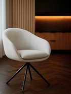 Стул мягкий «Бартон 1», на металлокаркасе, обивка мадера 2, цвет белый/чёрный матовый  (артикул 10997717)  большой выбор товаров оптом и в розницу по низким ценам с доставкой