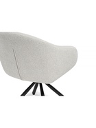 Стул мягкий «Бартон 1», на металлокаркасе, обивка мадера 2, цвет белый/чёрный матовый  (артикул 10997717)  большой выбор товаров оптом и в розницу по низким ценам с доставкой