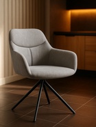 Стул мягкий «Бартон 2», на металлокаркасе, обивка мадера 22, цвет серый/чёрный матовый  (артикул 10997718)  большой выбор товаров оптом и в розницу по низким ценам с доставкой