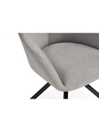 Стул мягкий «Бартон 2», на металлокаркасе, обивка мадера 22, цвет серый/чёрный матовый  (артикул 10997718)  большой выбор товаров оптом и в розницу по низким ценам с доставкой