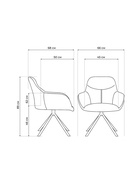 Стул мягкий «Бартон 2», на металлокаркасе, обивка мадера 22, цвет серый/чёрный матовый  (артикул 10997718)  большой выбор товаров оптом и в розницу по низким ценам с доставкой