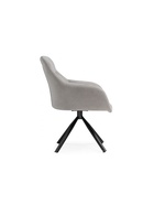 Стул мягкий «Бартон 2», на металлокаркасе, обивка мадера 22, цвет серый/чёрный матовый  (артикул 10997718)  большой выбор товаров оптом и в розницу по низким ценам с доставкой