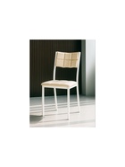 Стул мягкий «Бекал», на металлокаркасе, обивка искусственная кожа, цвет бежевый/белый  (артикул 10997719)  большой выбор товаров оптом и в розницу по низким ценам с доставкой