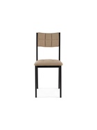 Стул мягкий «Бекал», на металлокаркасе, обивка велюр, цвет латте/чёрный матовый  (артикул 10997721)  большой выбор товаров оптом и в розницу по низким ценам с доставкой