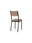 Стул мягкий «Бекал», на металлокаркасе, обивка велюр, цвет латте/чёрный матовый  (артикул 10997721)  большой выбор товаров оптом и в розницу по низким ценам с доставкой