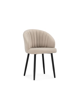 Стул мягкий «Бэнбу», на металлокаркасе, обивка marseille 13, цвет бежевый/чёрный  (артикул 10997724)  большой выбор товаров оптом и в розницу по низким ценам с доставкой