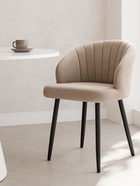 Стул мягкий «Бэнбу», на металлокаркасе, обивка marseille 13, цвет бежевый/чёрный  (артикул 10997724)  большой выбор товаров оптом и в розницу по низким ценам с доставкой