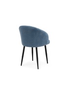 Стул мягкий «Бэнбу», на металлокаркасе, крутящийся, обивка marseille 30 данс, цвет синий/черный  (артикул 10997732)  большой выбор товаров оптом и в розницу по низким ценам с доставкой