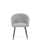 Стул мягкий «Валета», на металлокаркасе, обивка велюр, цвет серый/чёрный  (артикул 10997733)  большой выбор товаров оптом и в розницу по низким ценам с доставкой