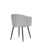 Стул мягкий «Валета», на металлокаркасе, обивка велюр, цвет серый/чёрный  (артикул 10997733)  большой выбор товаров оптом и в розницу по низким ценам с доставкой