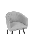 Стул мягкий «Валета», на металлокаркасе, обивка велюр, цвет серый/чёрный  (артикул 10997733)  большой выбор товаров оптом и в розницу по низким ценам с доставкой