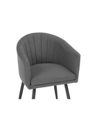 Стул мягкий «Валета», на металлокаркасе, обивка велюр, цвет тёмно–серый /чёрный  (артикул 10997734)  большой выбор товаров оптом и в розницу по низким ценам с доставкой