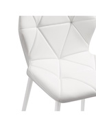 Стул мягкий «Вальд», на металлокаркасе, обивка экокожа, цвет белый/белый глянец  (артикул 10997735)  большой выбор товаров оптом и в розницу по низким ценам с доставкой