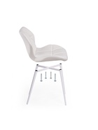 Стул мягкий «Вальд», на металлокаркасе, обивка экокожа, цвет белый/белый глянец  (артикул 10997735)  большой выбор товаров оптом и в розницу по низким ценам с доставкой