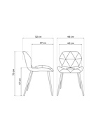 Стул мягкий «Вальд», на металлокаркасе, обивка экокожа, цвет белый/белый глянец  (артикул 10997735)  большой выбор товаров оптом и в розницу по низким ценам с доставкой