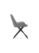 Стул мягкий «Галтер MR–11», на металлокаркасе, обивка, цвет серый/чёрный  (артикул 10997736)  большой выбор товаров оптом и в розницу по низким ценам с доставкой