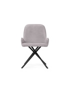 Стул мягкий «Галтер MR–28», на металлокаркасе, обивка велюр, цвет серый/чёрный  (артикул 10997738)  большой выбор товаров оптом и в розницу по низким ценам с доставкой