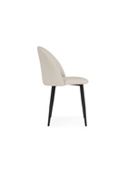 Стул мягкий «Дарлин», на металлокаркасе, обивка marseille 13, цвет бежевый/чёрный  (артикул 10997743)  большой выбор товаров оптом и в розницу по низким ценам с доставкой