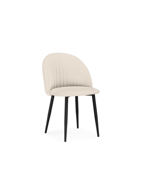 Стул мягкий «Дарлин», на металлокаркасе, обивка marseille 2, цвет бежевый/чёрный  (артикул 10997746)  большой выбор товаров оптом и в розницу по низким ценам с доставкой