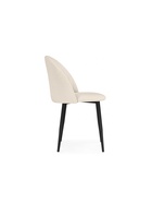 Стул мягкий «Дарлин», на металлокаркасе, обивка marseille 2, цвет бежевый/чёрный  (артикул 10997746)  большой выбор товаров оптом и в розницу по низким ценам с доставкой