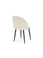 Стул мягкий «Дарлин», на металлокаркасе, обивка marseille 2, цвет бежевый/чёрный  (артикул 10997746)  большой выбор товаров оптом и в розницу по низким ценам с доставкой