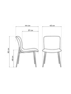 Стул мягкий «Игон», на металлокаркасе, обивка велюр, цвет бежевый/чёрный муар  (артикул 10997747)  большой выбор товаров оптом и в розницу по низким ценам с доставкой