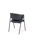 Стул мягкий «Криспиан», на металлокаркасе, обивка велюр, цвет тёмно–серый/чёрный  (артикул 10997753)  большой выбор товаров оптом и в розницу по низким ценам с доставкой