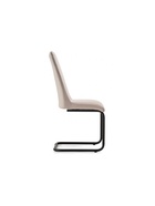 Стул мягкий «Лулла», на металлокаркасе, обивка велюр, цвет бежевый/чёрный  (артикул 10997754)  большой выбор товаров оптом и в розницу по низким ценам с доставкой