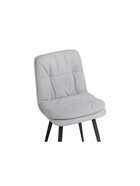 Стул мягкий «Майк», на металлокаркасе, обивка велюр, цвет светло–серый /чёрный  (артикул 10997757)  большой выбор товаров оптом и в розницу по низким ценам с доставкой