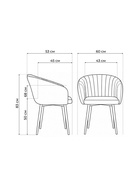 Стул мягкий «Моншау», на металлокаркасе, обивка marseille 16 данс, цвет коричневый/чёрный  (артикул 10997765)  большой выбор товаров оптом и в розницу по низким ценам с доставкой