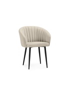 Стул мягкий «Моншау», на металлокаркасе, обивка marseille 2, цвет бежевый/чёрный  (артикул 10997766)  большой выбор товаров оптом и в розницу по низким ценам с доставкой