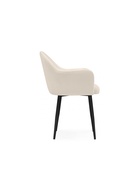 Стул мягкий «Моншау», на металлокаркасе, обивка marseille 2, цвет бежевый/чёрный  (артикул 10997769)  большой выбор товаров оптом и в розницу по низким ценам с доставкой