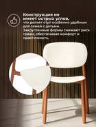 Стул пластиковый Mokka, цвет brown/milky  (артикул 10997773)  большой выбор товаров оптом и в розницу по низким ценам с доставкой