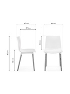 Стул пластиковый «Кобе», цвет серый  (артикул 10997776)  большой выбор товаров оптом и в розницу по низким ценам с доставкой