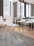 Стул пластиковый «Кобе», цвет белый  (артикул 10997777)  большой выбор товаров оптом и в розницу по низким ценам с доставкой