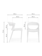 Стул пластиковый «Градно», цвет чёрный  (артикул 10997778)  большой выбор товаров оптом и в розницу по низким ценам с доставкой