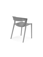 Стул пластиковый «Градно», жесткий, цвет серый  (артикул 10997779)  большой выбор товаров оптом и в розницу по низким ценам с доставкой