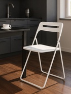 Стул пластиковый Fold складной white - Фото 3