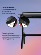 Стол компьютерный Gans black - фото 121986427