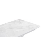 Стол на тумбе кухонный раздвижной «Бугун», 1200(1600)×800×770 мм, цвет мрамор белый/белый  (артикул 10997786)  большой выбор товаров оптом и в розницу по низким ценам с доставкой