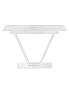 Стол на тумбе кухонный раздвижной «Бугун», 1200(1600)×800×770 мм, цвет мрамор белый/белый  (артикул 10997786)  большой выбор товаров оптом и в розницу по низким ценам с доставкой