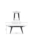 Стол кухонный стеклянный раздвижной «Элис», 1400(2000)×800×740 мм, цвет белый/чёрный  (артикул 10997791)  большой выбор товаров оптом и в розницу по низким ценам с доставкой