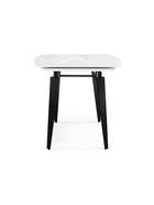 Стол кухонный стеклянный раздвижной «Элис», 1400(2000)×800×740 мм, цвет белый/чёрный  (артикул 10997791)  большой выбор товаров оптом и в розницу по низким ценам с доставкой