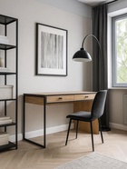 Стол письменный «Брут 6», 1200×600×750 мм, цвет крафт золотой/чёрный - фото 121986451