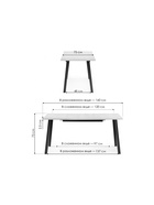 Стол кухонный раздвижной «Колон Лофт 120», 1200(1600)×750×750 мм, цвет чёрный матовый/дуб делано светлый  (артикул 10997799)  большой выбор товаров оптом и в розницу по низким ценам с доставкой